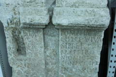 Warehouse-Arles-Marble Cippus with Two inscriptions-1