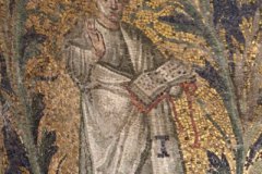 Mosaic of a Gesturing Man with a Codex, Orthodox Baptistery, Ravenna