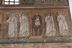 Virgin and Child Enthroned Flanked by Angels, Sant'Apollinare Nuovo, Ravenna