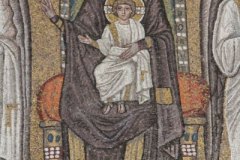 Virgin and Child Enthroned, Sant'Apollinare Nuovo, Ravenna, Detail